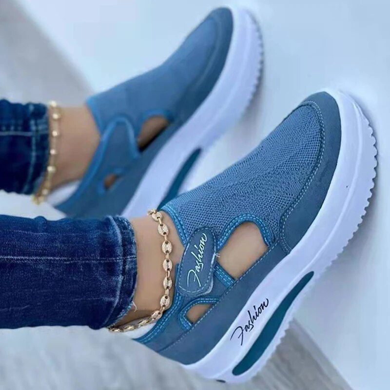 Women Fashion New Sneakers Slip On Shoes For Women Comfortable Platform Sneakers