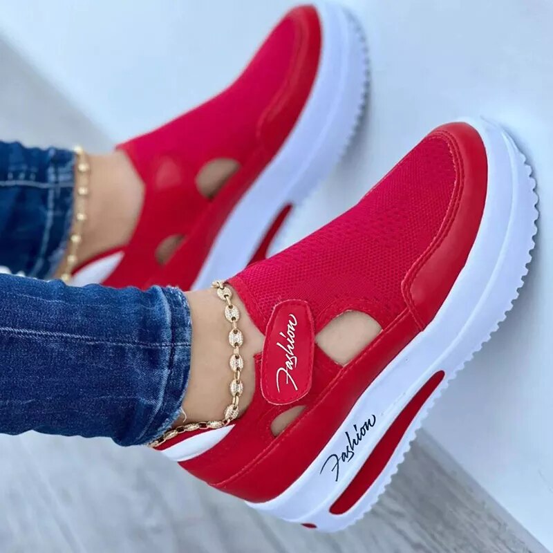Women Fashion New Sneakers Slip On Shoes For Women Comfortable Platform Sneakers