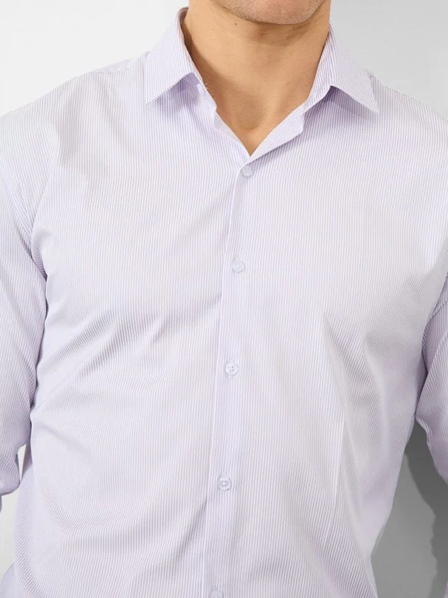 White Stripe Soft Comfortable Business Blouse