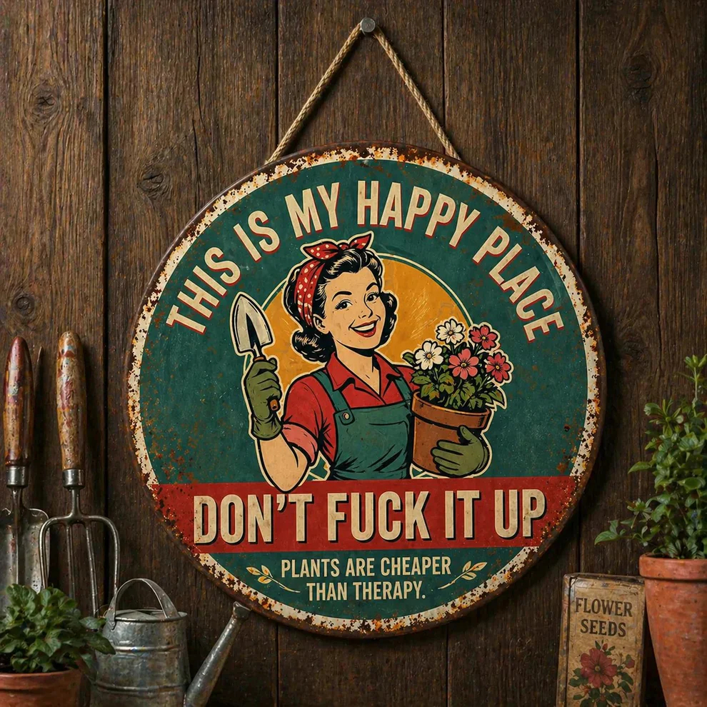 “This Is My Happy Place” Door Sign