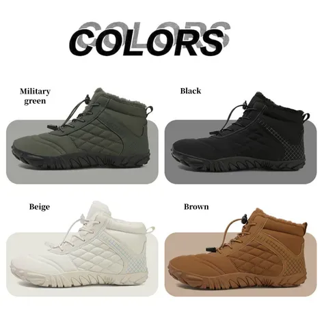 ❄️ArcticStride- Non-slip & Carbon Fiber Waterproof Winter Barefoot Shoes (Unisex)