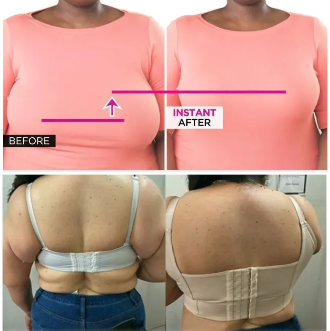🔥BUY 1 GET 1 FREE(Add 2 Pcs To Cart)🔥Women's Deep Cup Bra Hide Back Fat Full Back Coverage Push Up Bra With Shapewear Incorporated