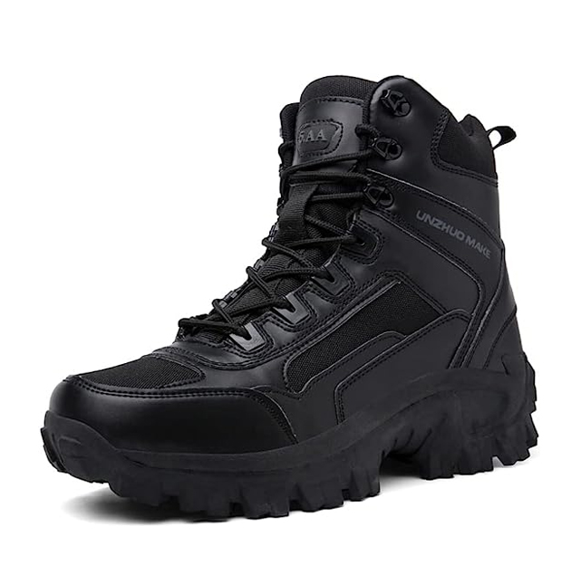 Men's Combat Boots Orthopedic Support Hiking Boots Waterproof Anti-Pun