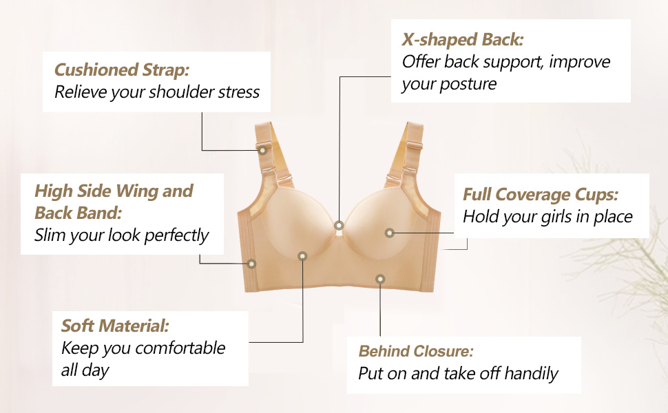 🔥BUY 1 GET 1 FREE(Add 2 Pcs To Cart)🔥Women's Deep Cup Bra Hide Back Fat Full Back Coverage Push Up Bra With Shapewear Incorporated