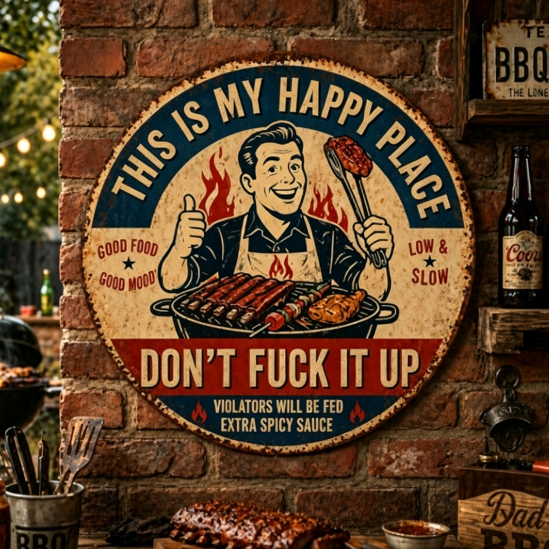 “This Is My Happy Place” Door Sign