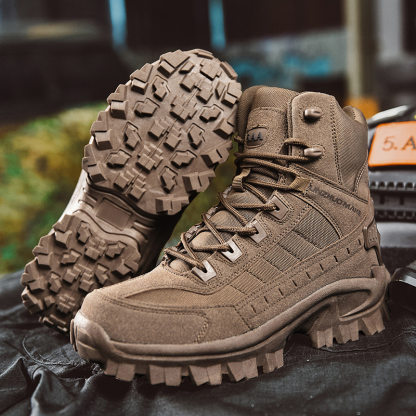 Men's Combat Boots Orthopedic Support Hiking Boots Waterproof Anti-Puncture Work Boots