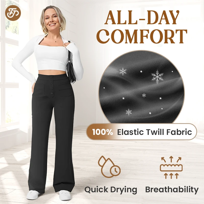 🎁Limited Time Sale 49% OFF- Women's Casual High Waist Stretch Pants