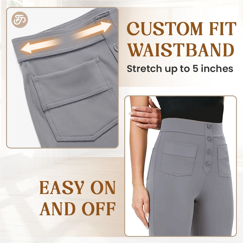 🎁Limited Time Sale 49% OFF- Women's Casual High Waist Stretch Pants