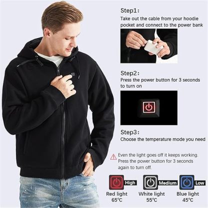 LAST DAY 50% OFF - 🎁Unisex Heated Hoodie 