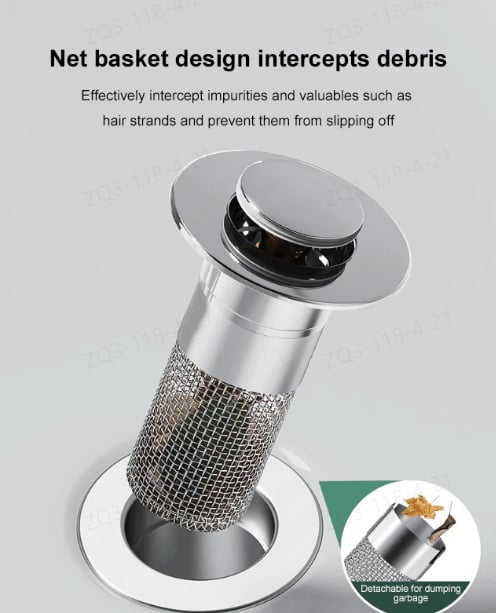 🔥$9.97 On Sale Today Only-Isolate odor and prevent cockroaches-Stainless Steel Floor Drain Filter
