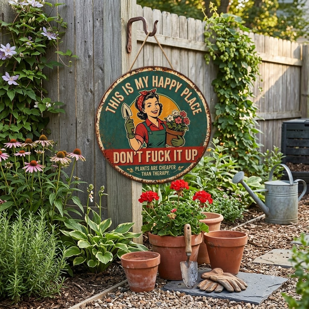 “This Is My Happy Place” Door Sign