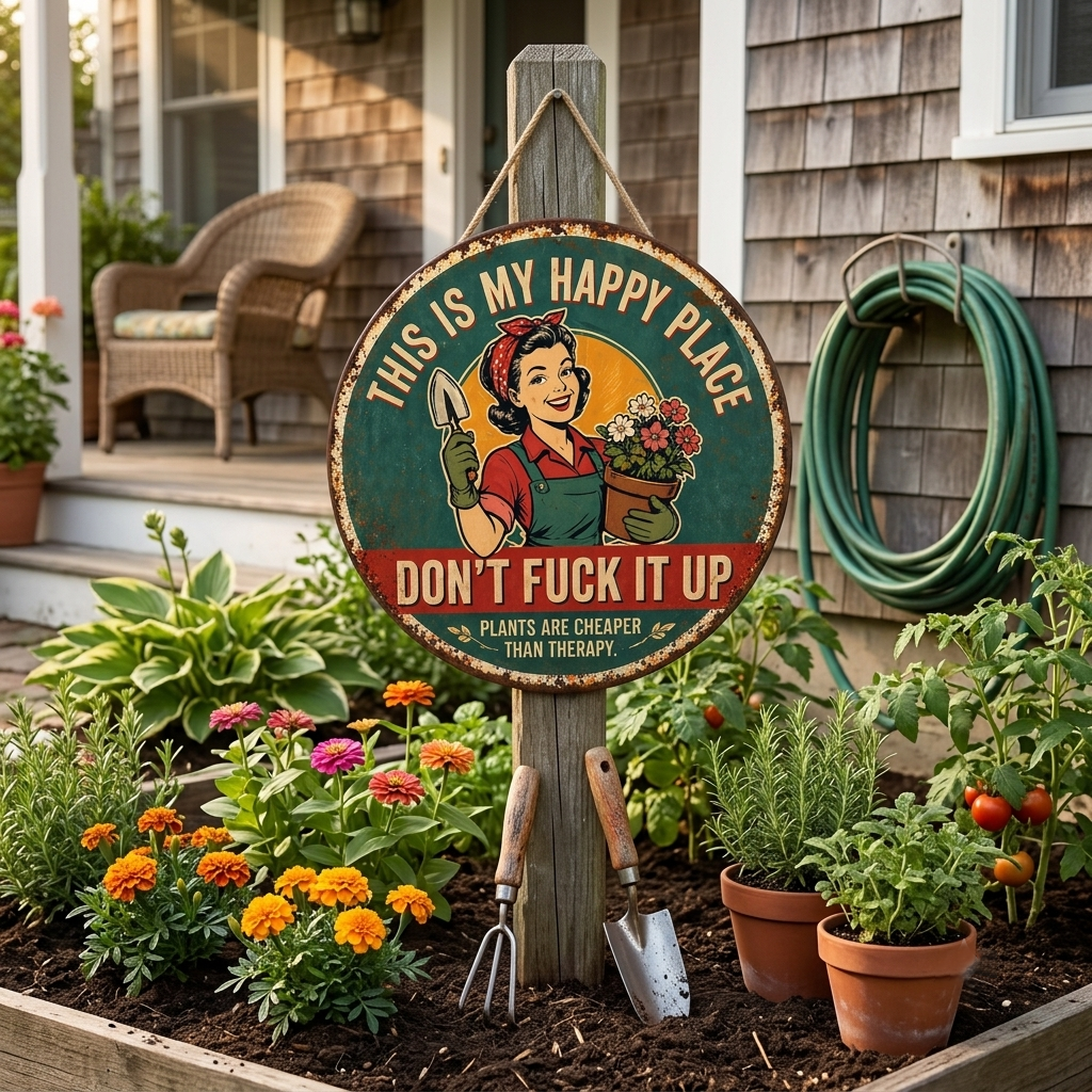 “This Is My Happy Place” Door Sign
