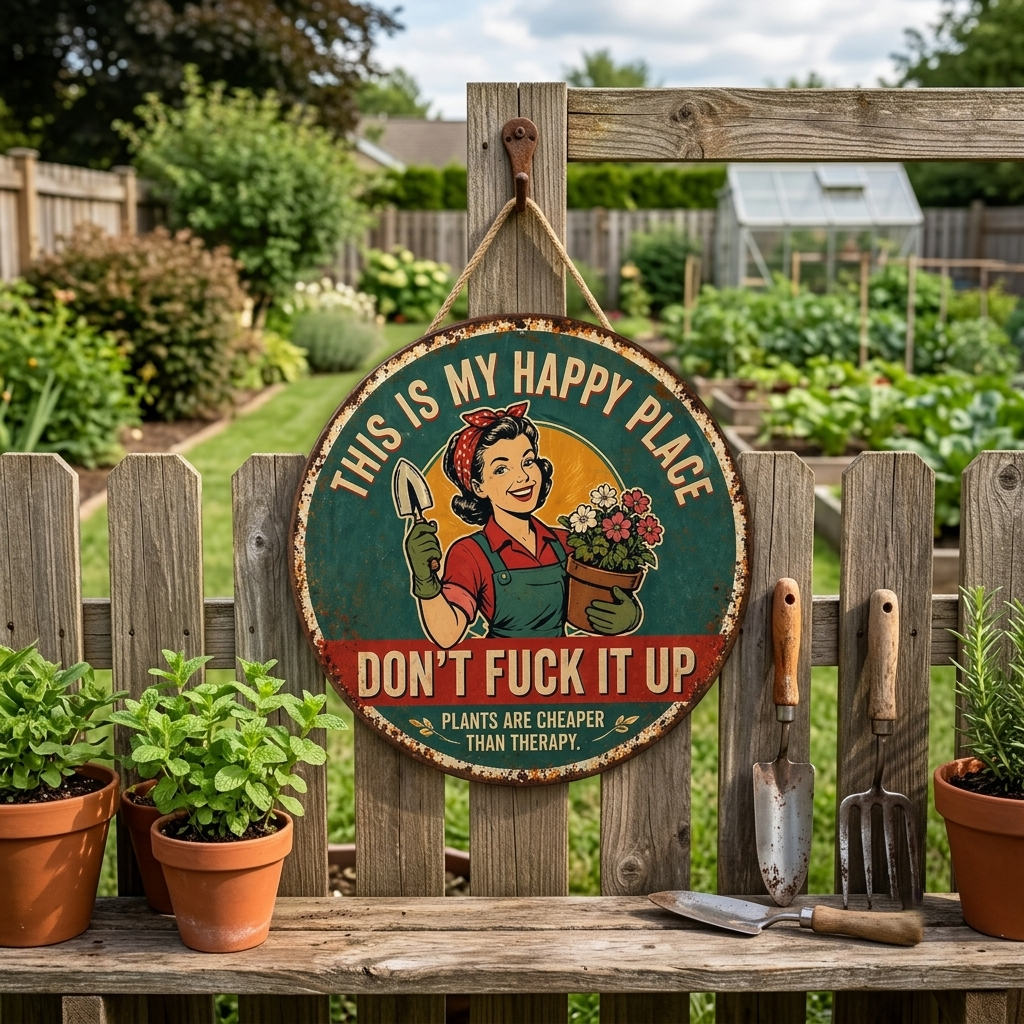 “This Is My Happy Place” Door Sign