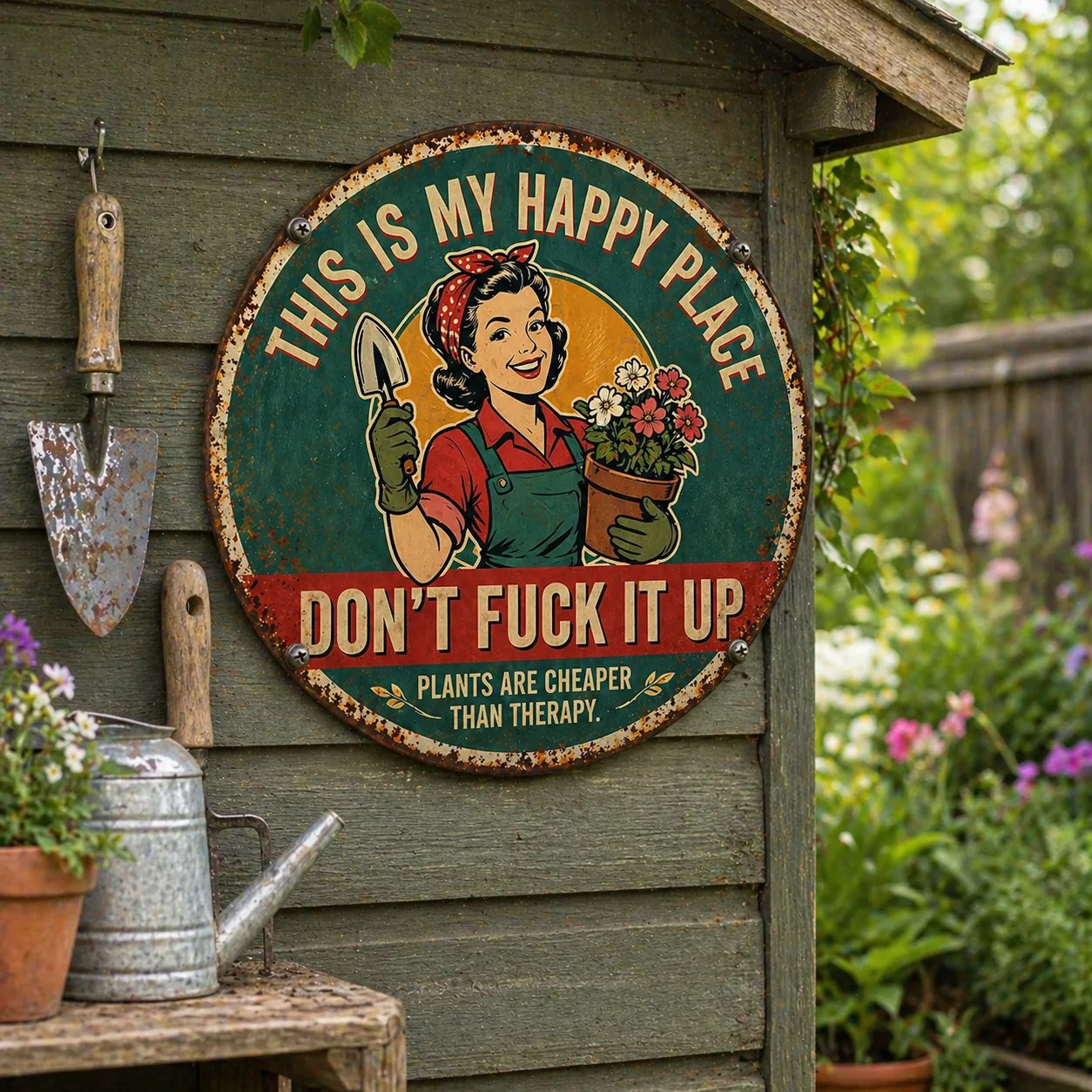 “This Is My Happy Place” Door Sign