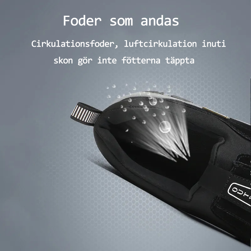 🔥Sista dagen 55% RABATT 🎉Speciellt designade för fothälsa  Slip-on skor för män