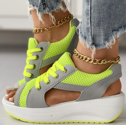 Öppna ortopediska skor med skosnören