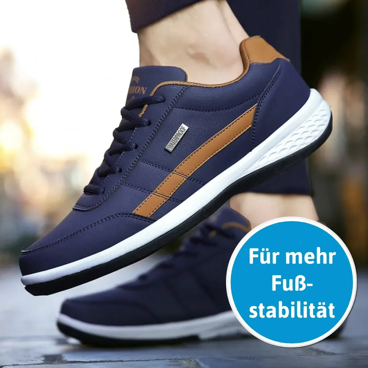 🔥SISTA DAG 60% RABATT🔥Ortopediska Vattentäta Och Ergonomiska Smärtlindrande Skor För Män