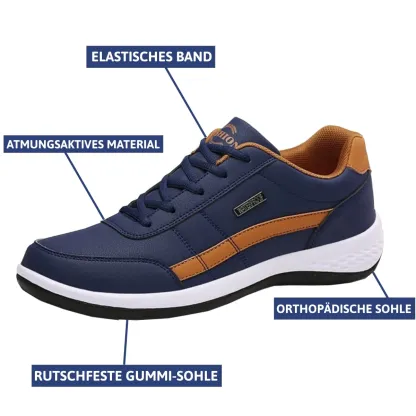🔥SISTA DAG 60% RABATT🔥Ortopediska Vattentäta Och Ergonomiska Smärtlindrande Skor För Män