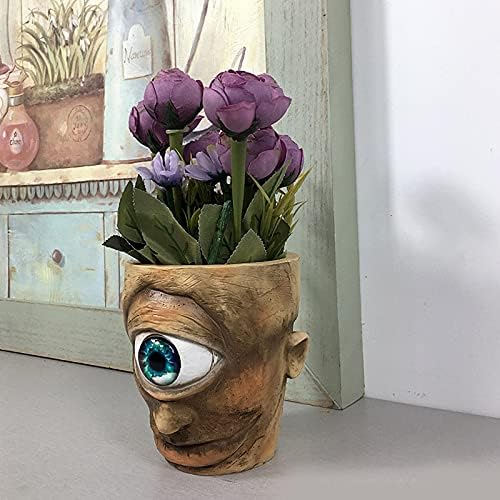 Personalized Cyclops Planter, Multipurpose Hand Painted Resin Ornament