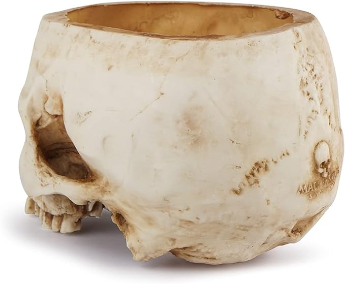 Resin Skull Flower Pot Halloween Props Brainless Skull Hollow Skull Creative Tricky Ornaments