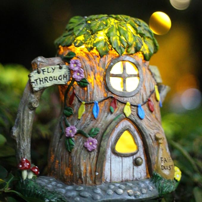 Solar Garden Statue Light House Statue