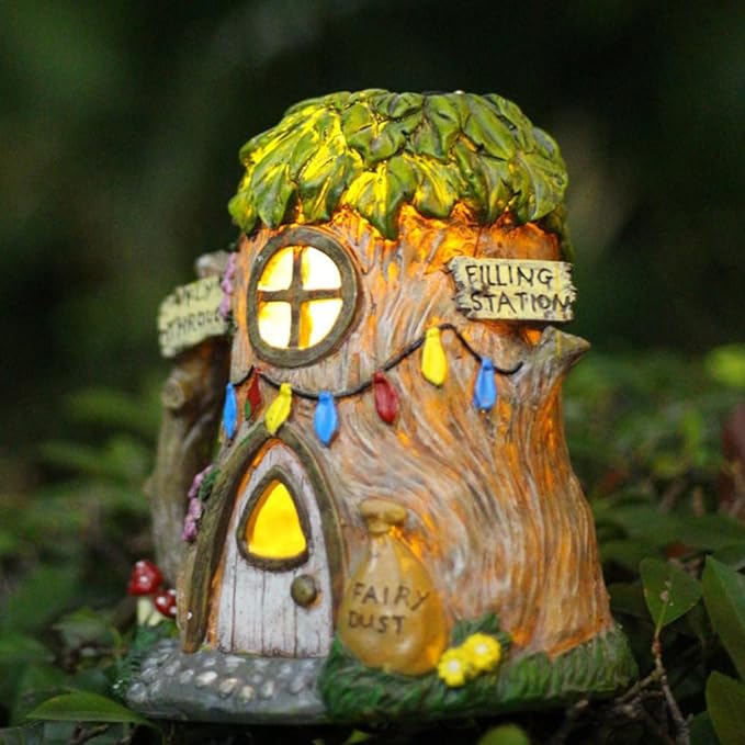 Solar Garden Statue Light House Statue