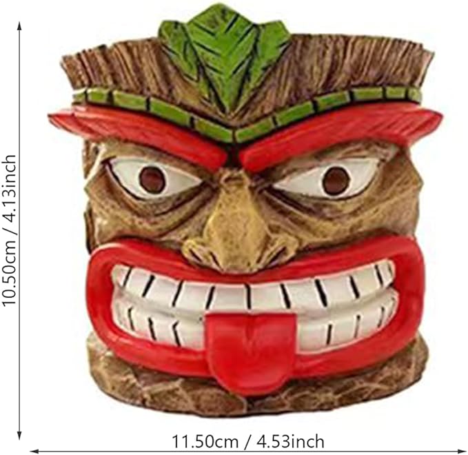 Interesting Novelty Resin Flower Pot With Holes And Face