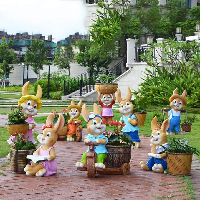🔥 Discount 49% OFF 😍Cartoon Rabbit Ornament Flower Pot