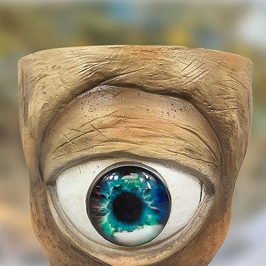 Personalized Cyclops Planter, Multipurpose Hand Painted Resin Ornament