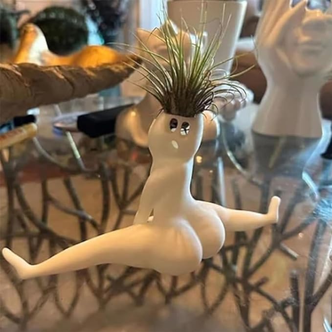 Ghost flowerpot ornaments home spoof potted resin crafts window TV cabinet bedroom courtyard decorations