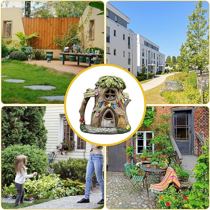 Solar Garden Statue Light House Statue