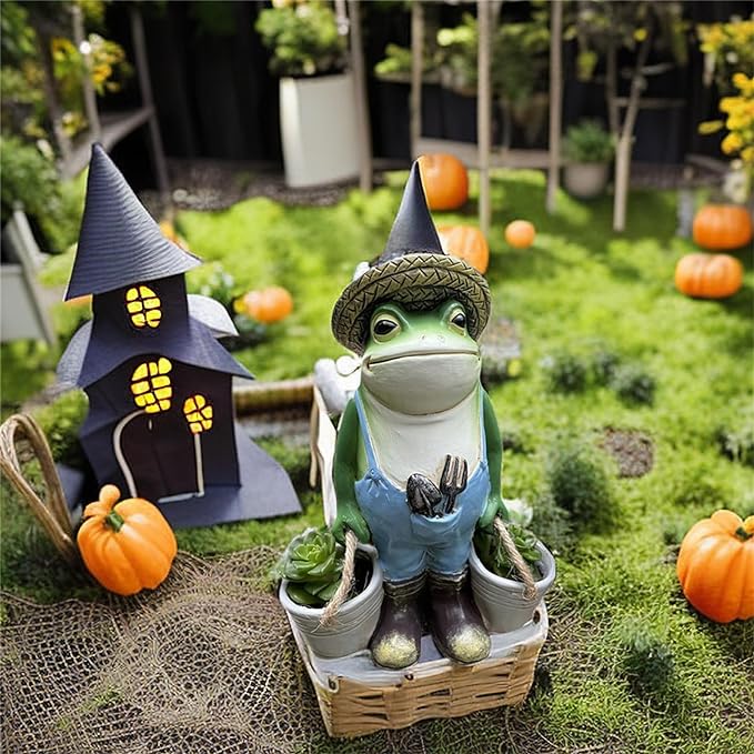 🔥 Discount 49% OFF 😍 Outdoor Resin Frog Flower Pot