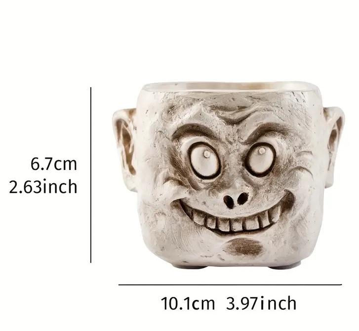 Creative Funny Head Ugly Desktop Potted Flower Pot Ornament