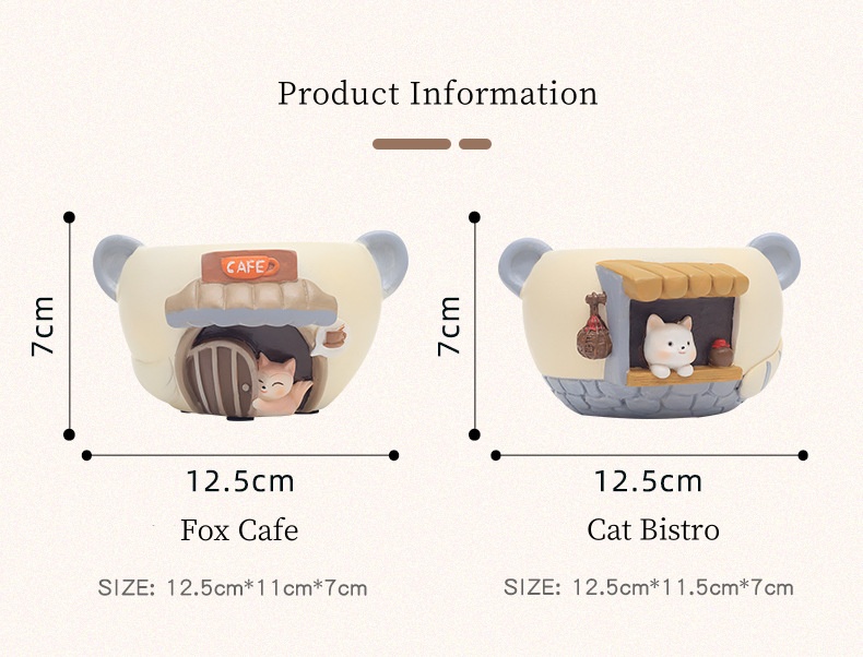 Creative cartoon cute pet succulent small flowerpot office balcony decoration resin flowerpot
