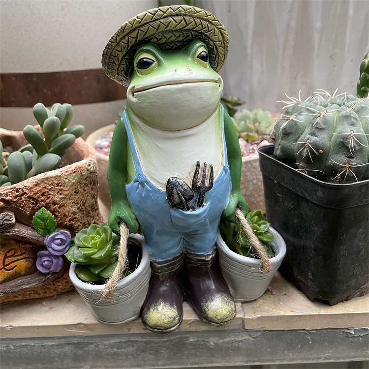 🔥 Discount 49% OFF 😍 Outdoor Resin Frog Flower Pot