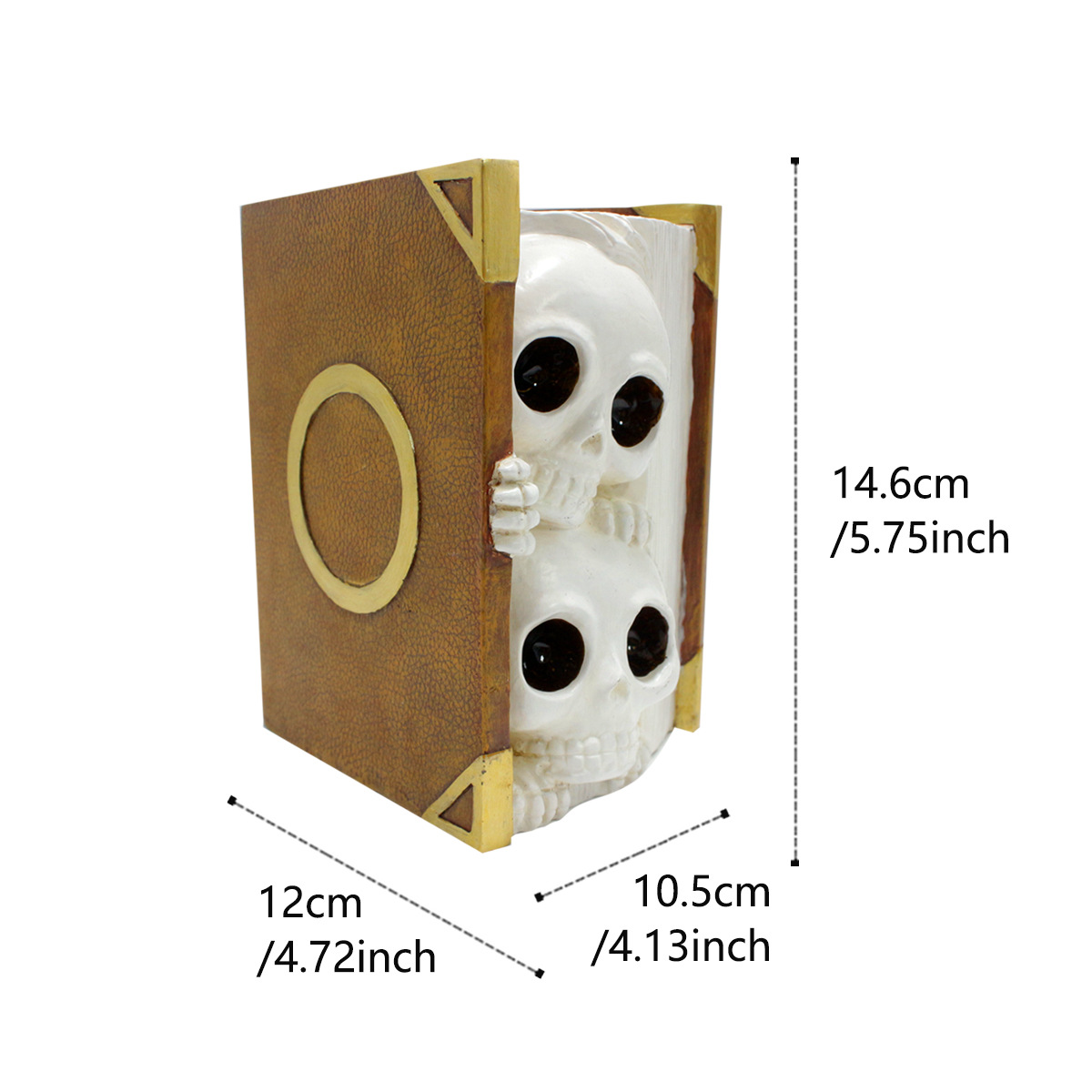 Skull book resin succulent flower pot green plant flower pot personalized creative ghost head flower pot