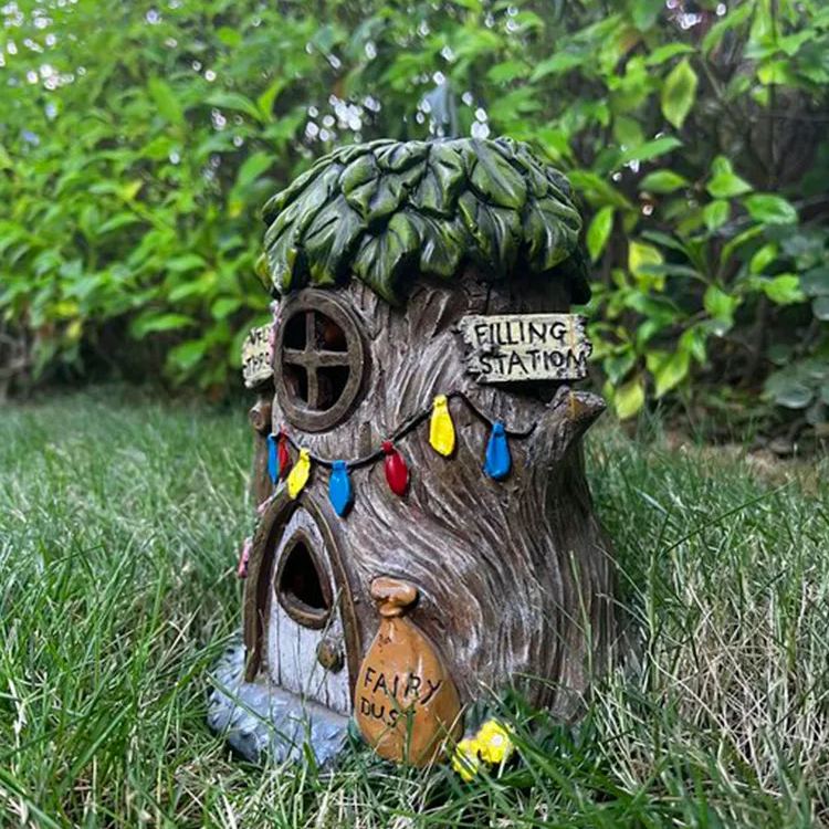 Solar Garden Statue Light House Statue