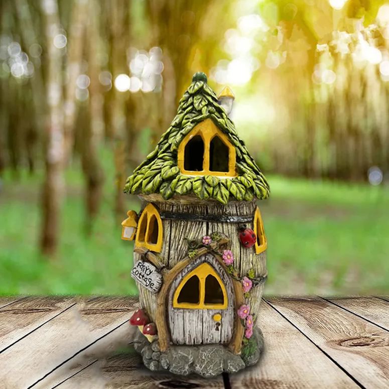 Solar Garden Statue Light House Statue