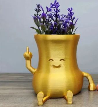 Creative Middle Finger Succulent Flower Pot Cute Smiley Vase Crafts Garden Ornaments