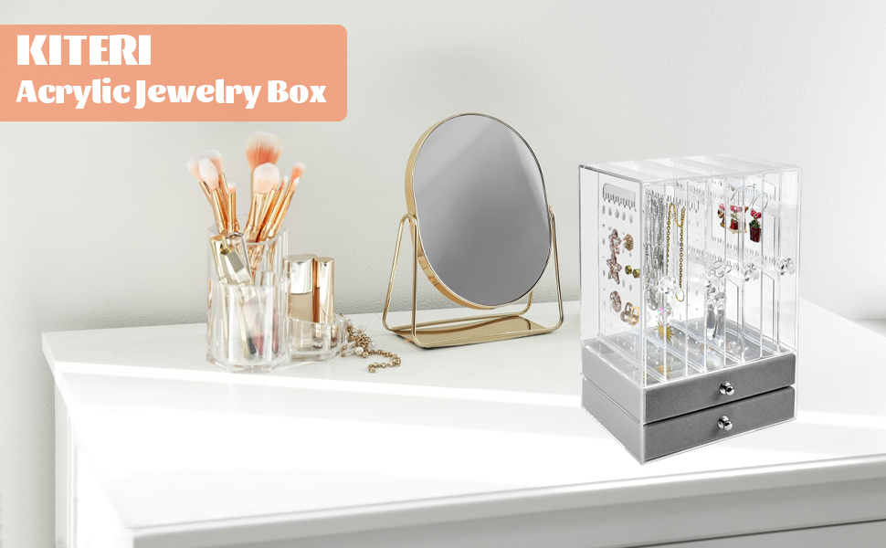Acrylic Earring Storage Jewelry Holder-