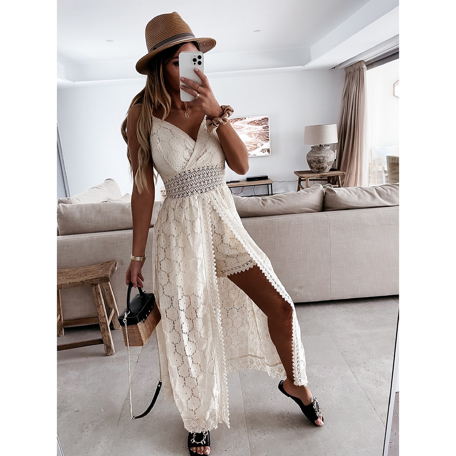 Necydress Jan Lace Jumpsuit Dress