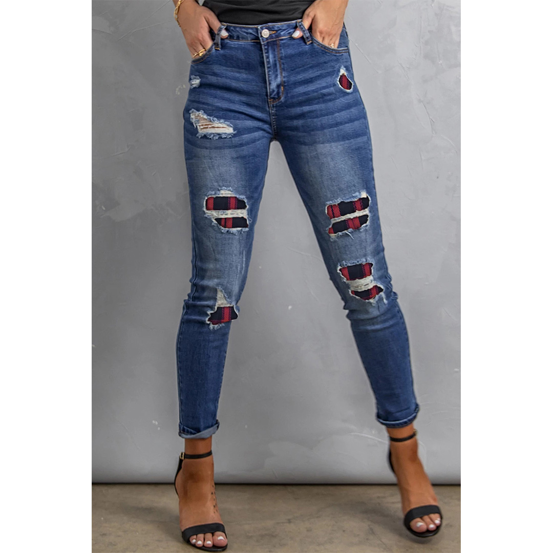 Necydress Wendy Ripped Panel Jeans