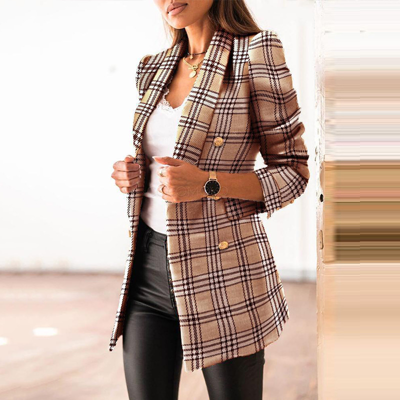 Necydress Gayla Fashion Check Blazer