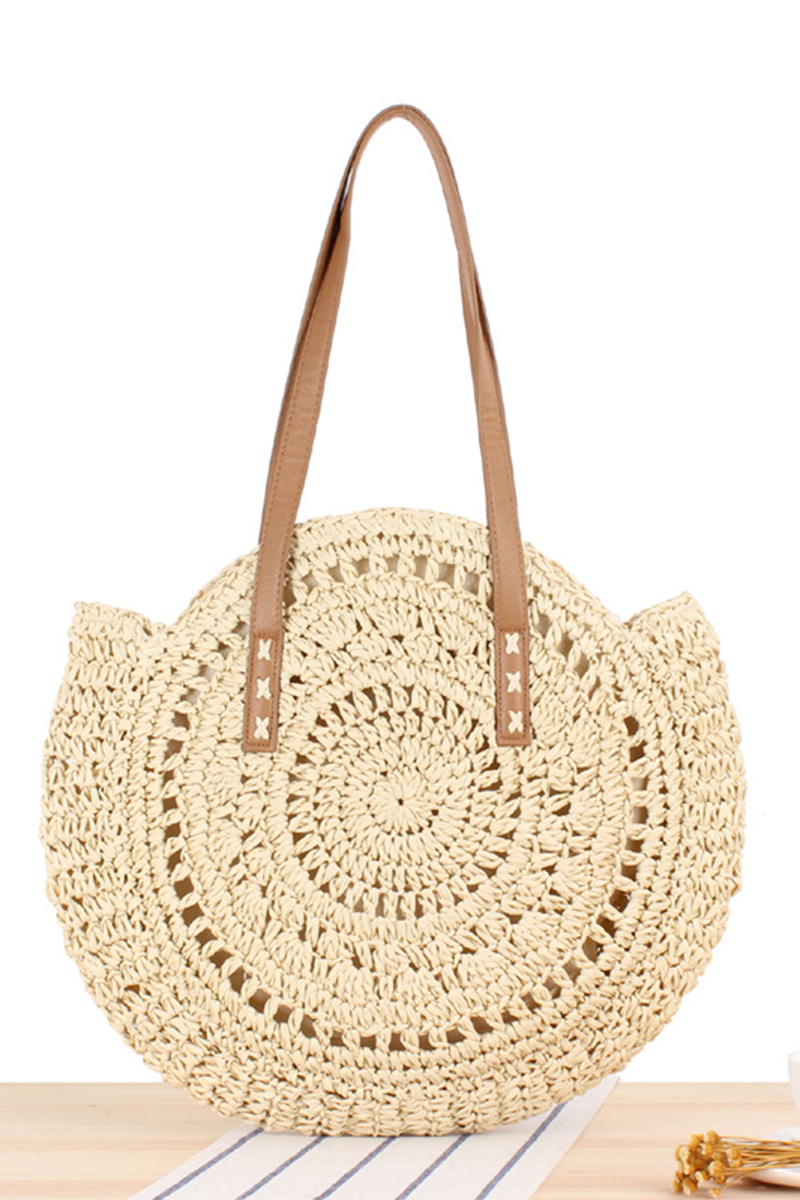 Necydress LILY KEY WEST WOVEN STRAW HANDBAG
