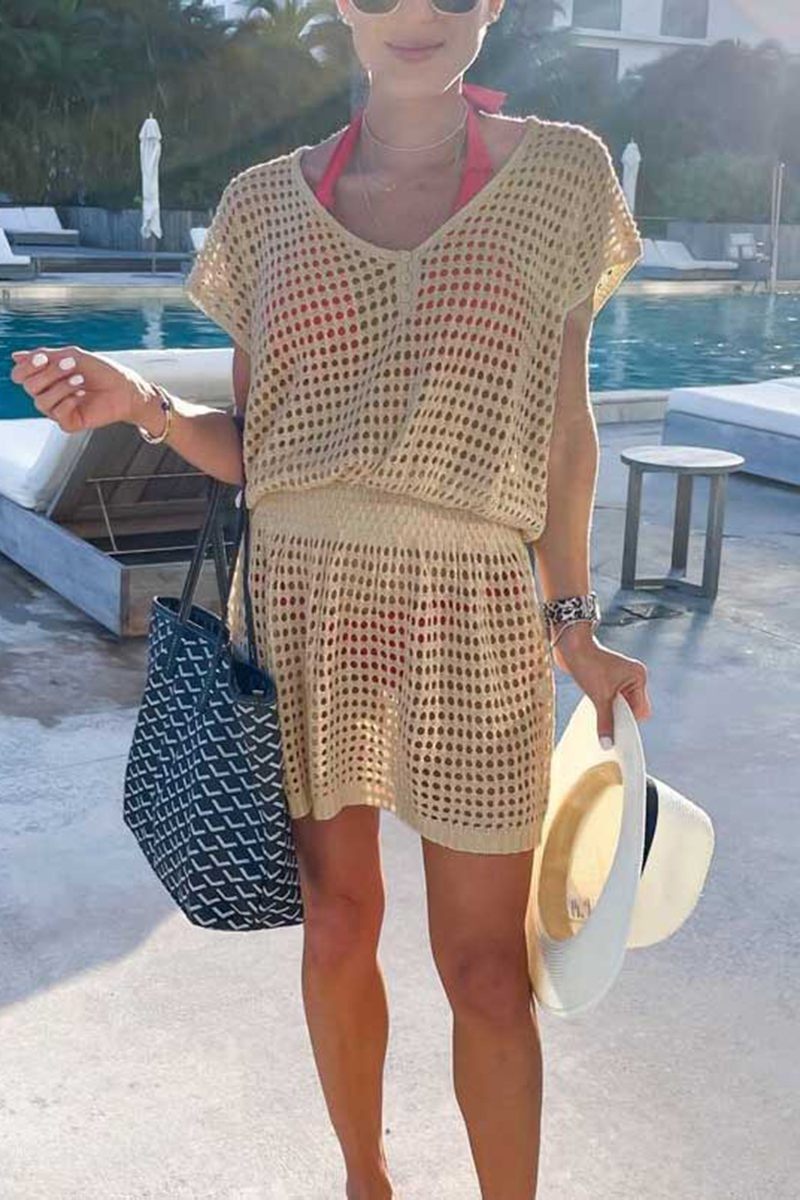 Necydress Jodie Vacation Beach Knit Cover-Up Dress