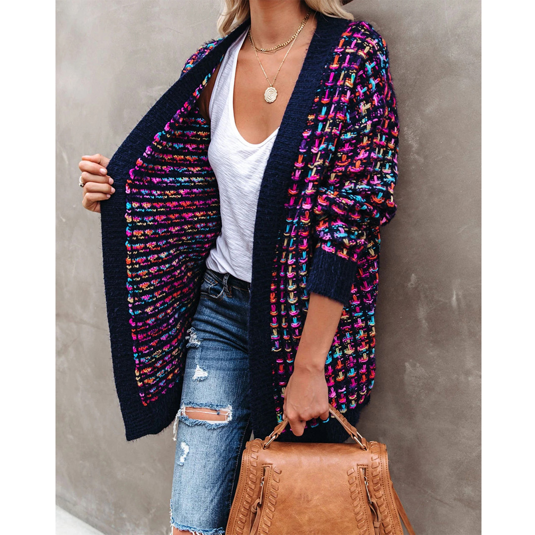 Necydress Coreen Elegant Check Cardigan