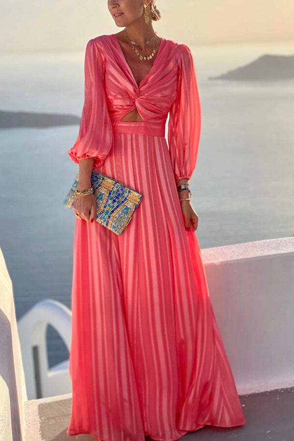 Necydress Celine Sunshine Cross Front Maxi Dress