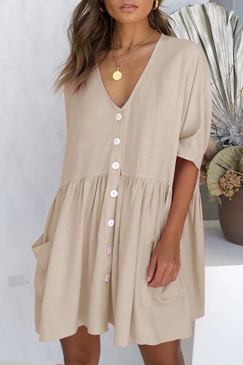 Necydress Darlene Loose Home Short Dress