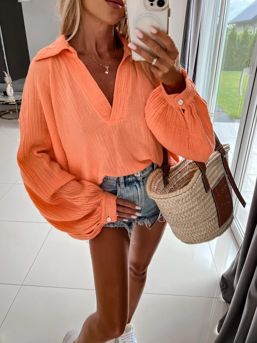Necydress Tania Long Sleeve Loose Blouse