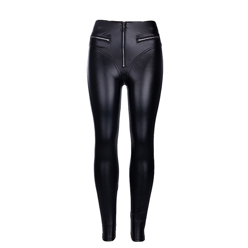 Necydress Linda PU Zipper Trousers